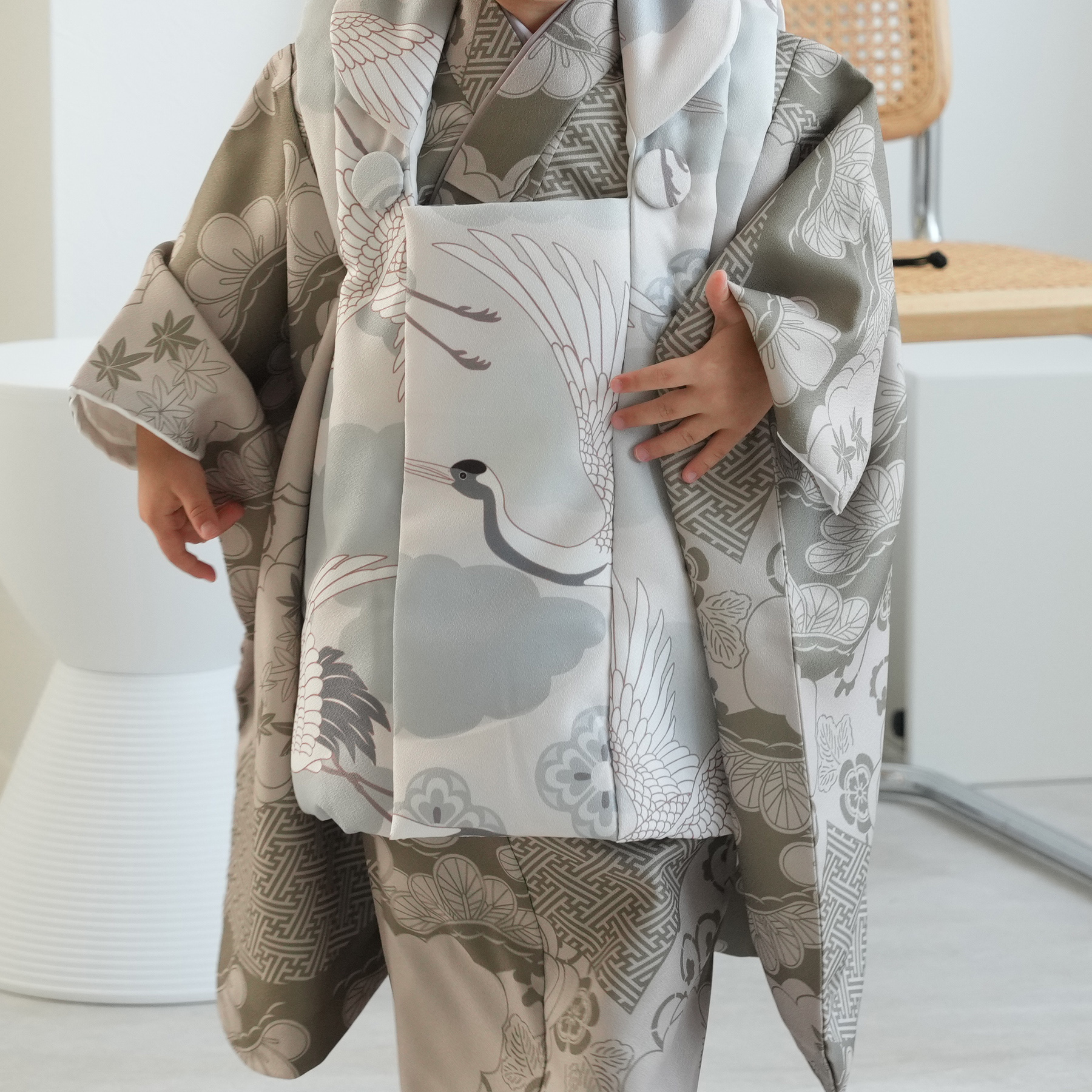 ひよこ商店 節約 七五三 男の子 3歳 ミント吉祥鶴 ウタタネ ひよこ商店