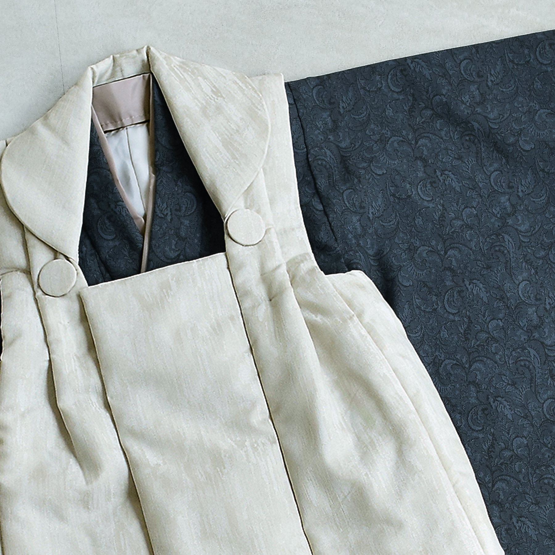 七五三 着物 3歳 男の子 被布 ひよこ商店 kids ベレー帽 被布フル