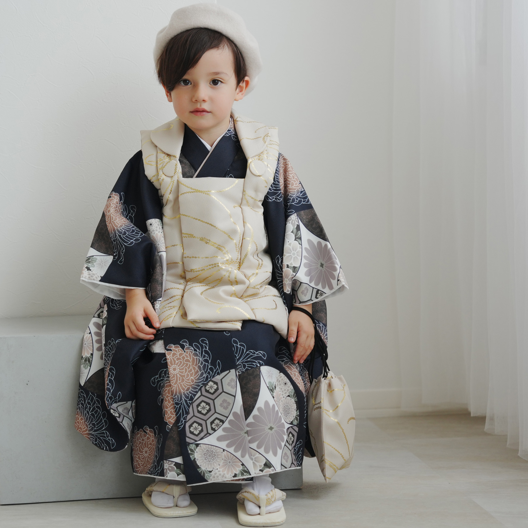 utatane ひよこ商店　七五三 被布 男の子 レンタル】七五三 3歳 男の子 ひよこ商店 被布セット 子供 kids