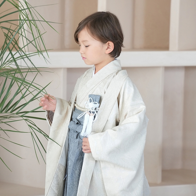 utatane 七五三 着物 5歳 男の子 購入 レトロ ジャガード