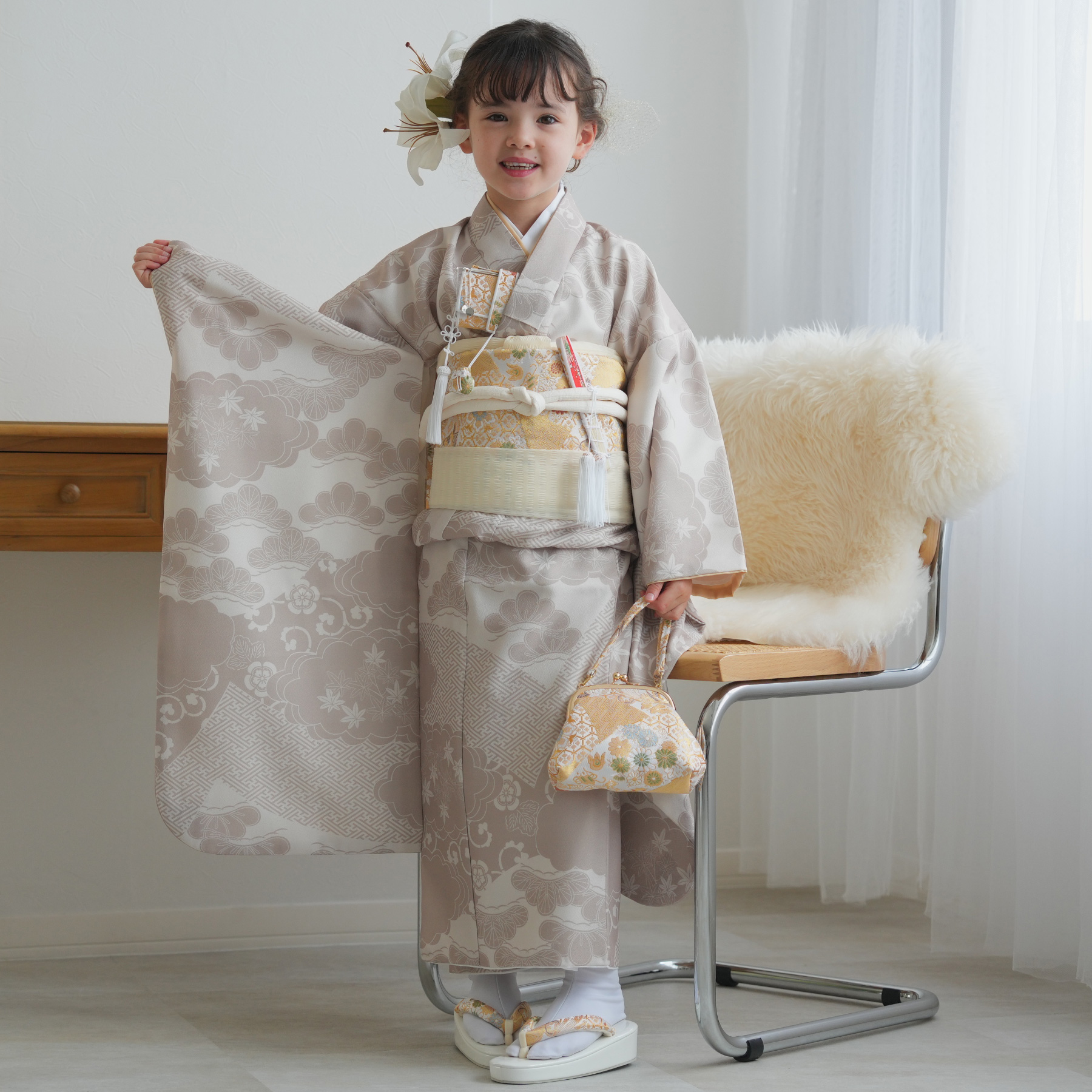 【即購入OK】七五三　7歳　着物　0715‐33 即購入OK】七五三 7歳 着物 0715‐34 よら - 七五三