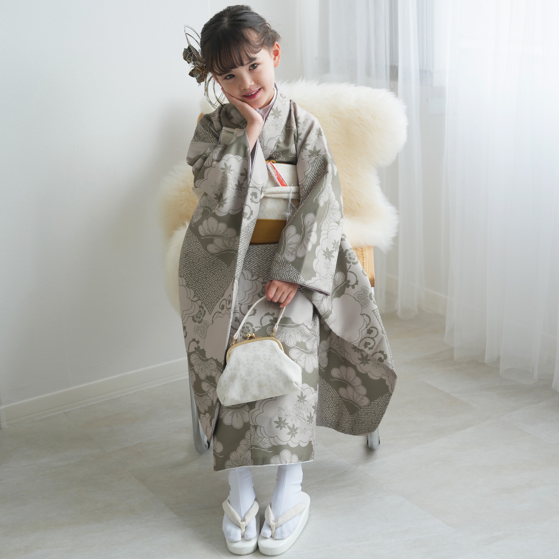 七五三 着物 7歳 フルセット 購入 ひよこ商店 女の子 四つ身