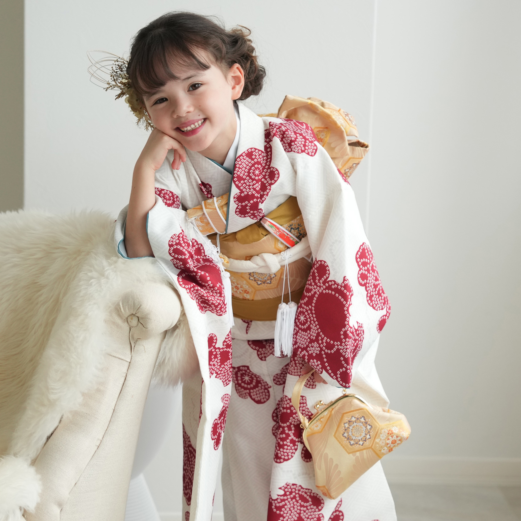 七五三着物セット　7歳女の子　130センチ 楽天市場】130cm（七五三7歳）（着物セット｜和服）：キッズ