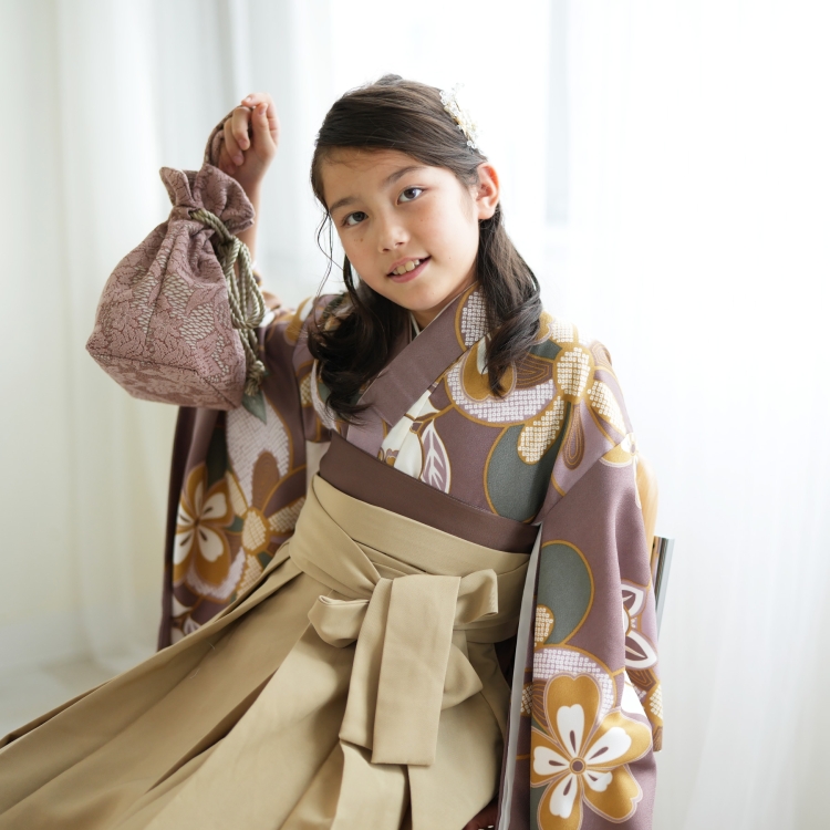 蒼黒色 更紗 紋意匠 レトロモダン 大正浪漫 和服 kimono 着物