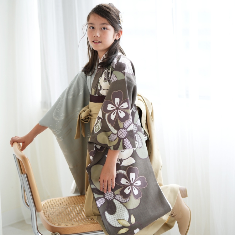 袴 小学生 ハーフ成人式 1/2成人式 袴75cm 10歳 袴＋着物＋
