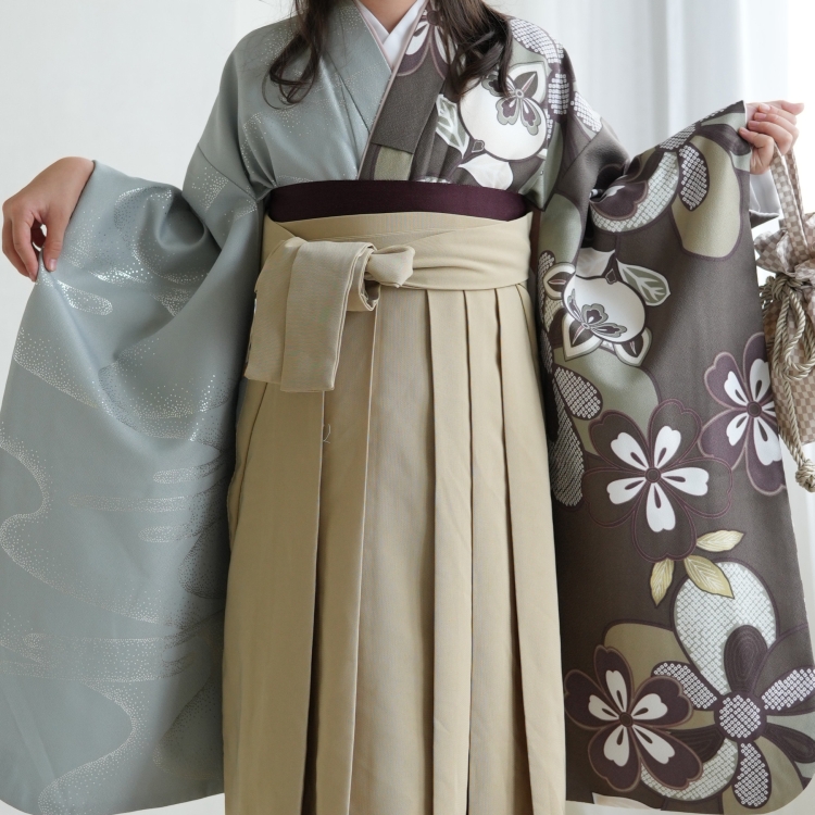 袴 小学生 ハーフ成人式 1/2成人式 袴75cm 10歳 袴＋着物＋