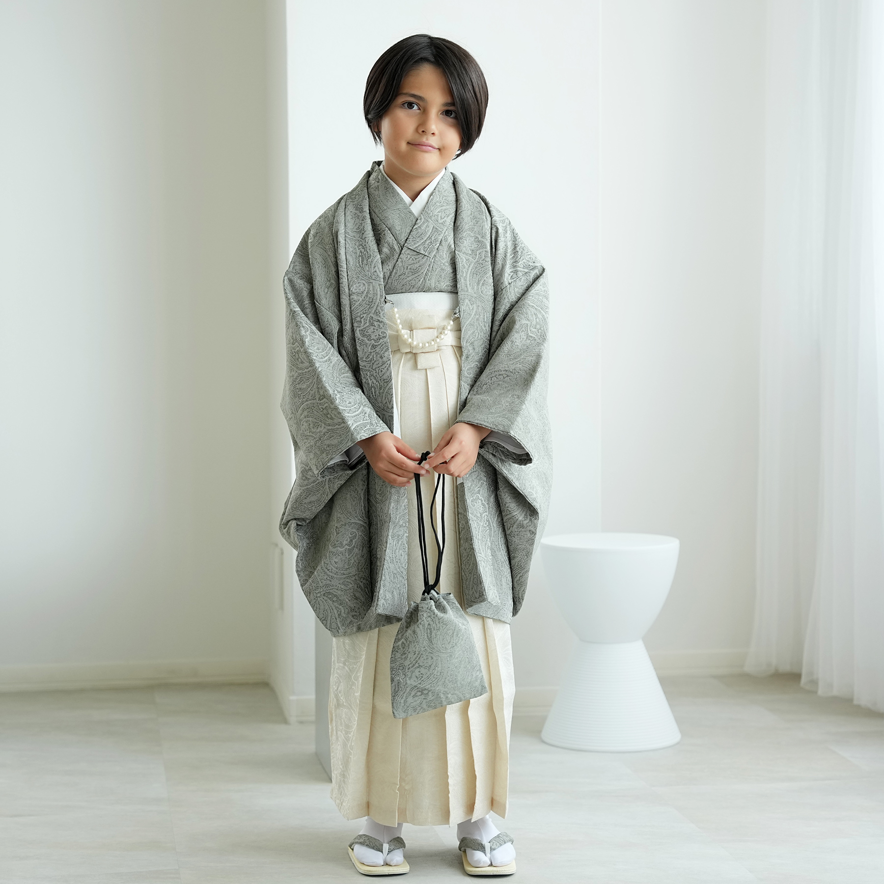 袴 男の子 販売 ハーフ成人式 utatane 10歳 袴セット ジャガード