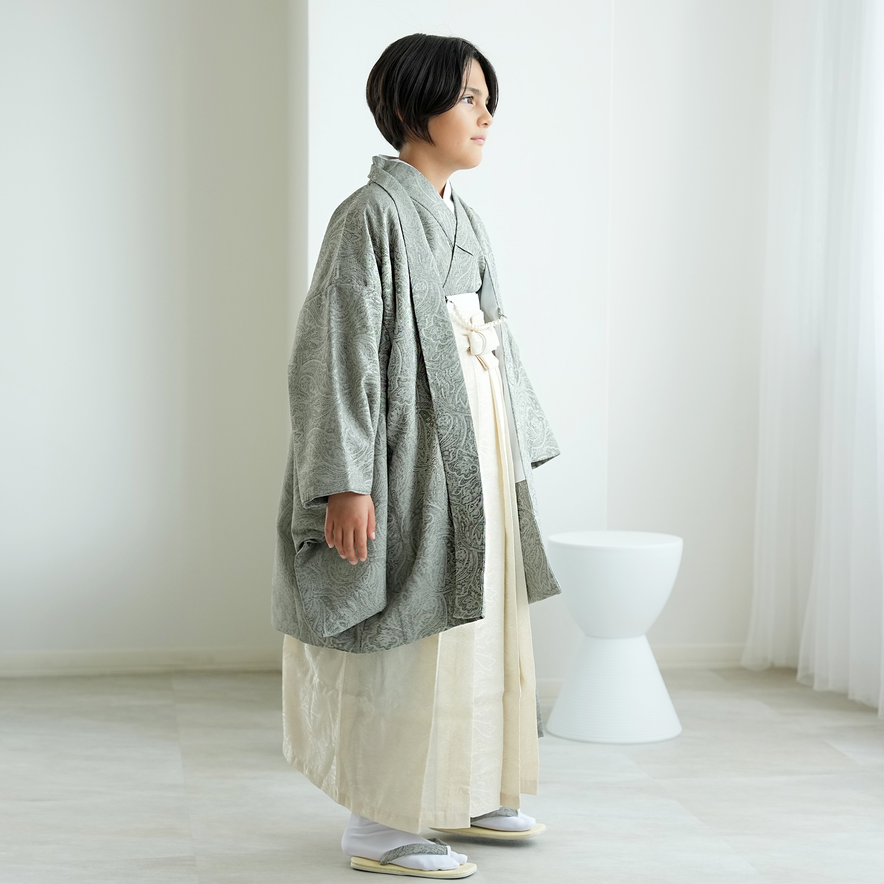 ハーフ成人式 袴 男の子 販売 utatane 10歳 袴セット ジャガード