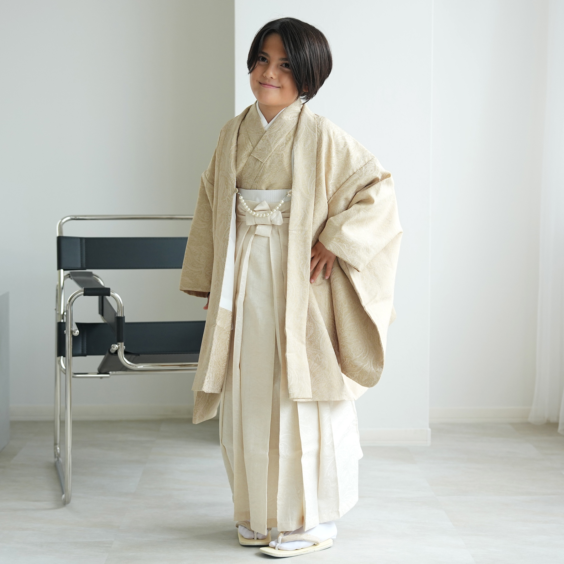 ハーフ成人式 袴 男の子 販売 utatane 10歳 袴セット ジャガード