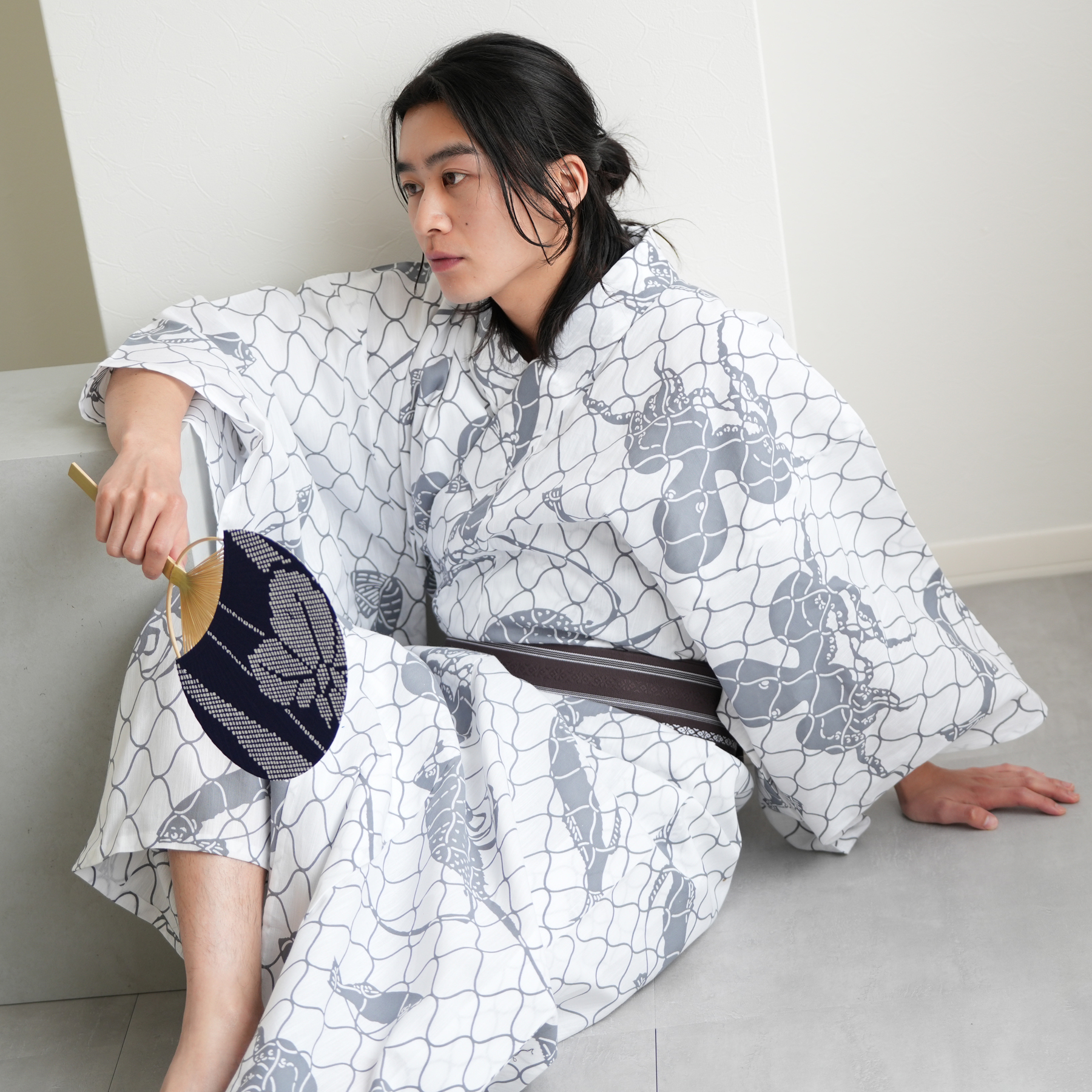 utatane 注染工房 日本製小幅生地使用 浴衣と帯のセット　日本製浴衣 楽天市場】【29％OFF】【utatane×注染工房 日本製小幅生地使用