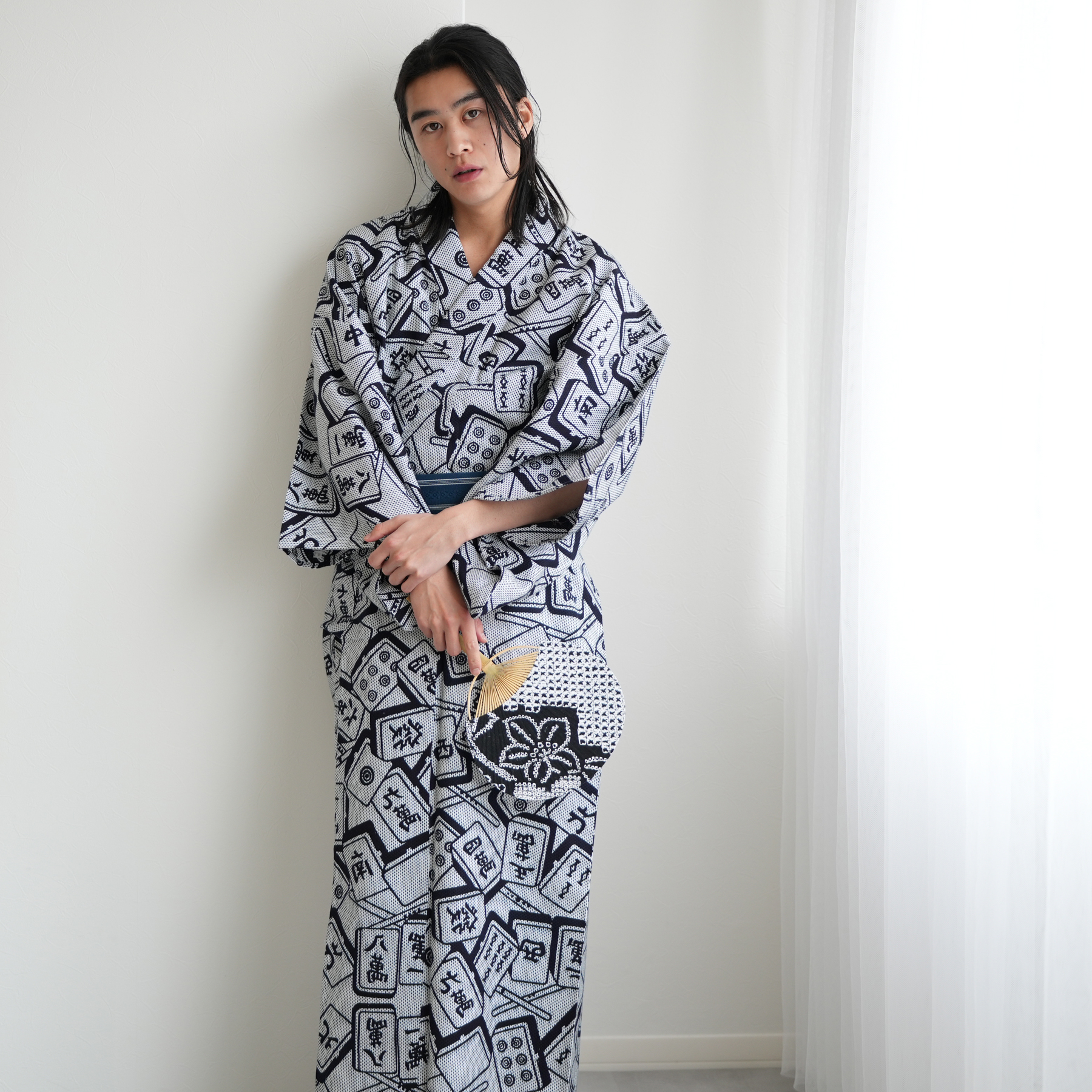 utatane 浴衣 メンズ セット utatane×注染工房 浴衣3点セット