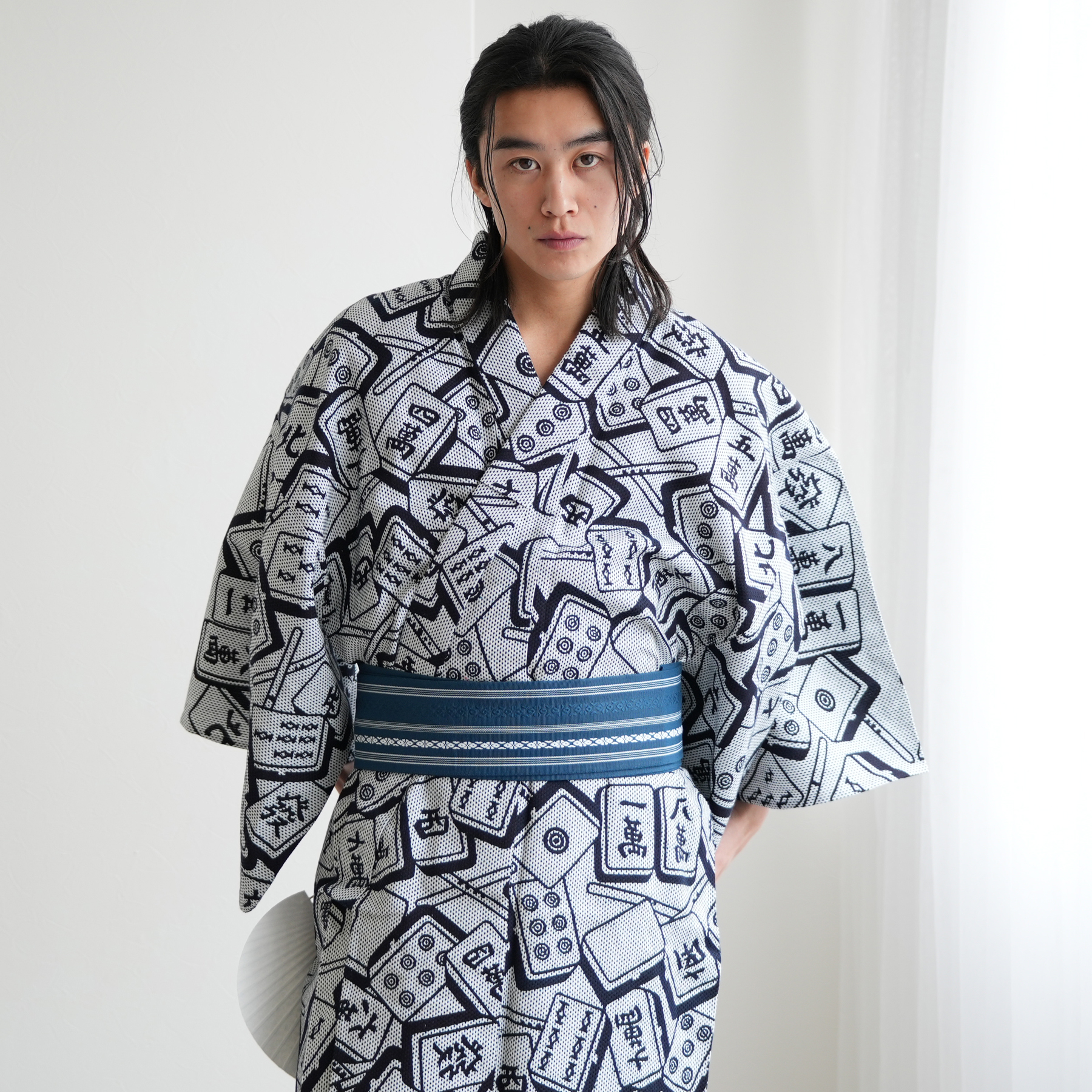 utatane 浴衣 メンズ セット utatane×注染工房 浴衣3点セット