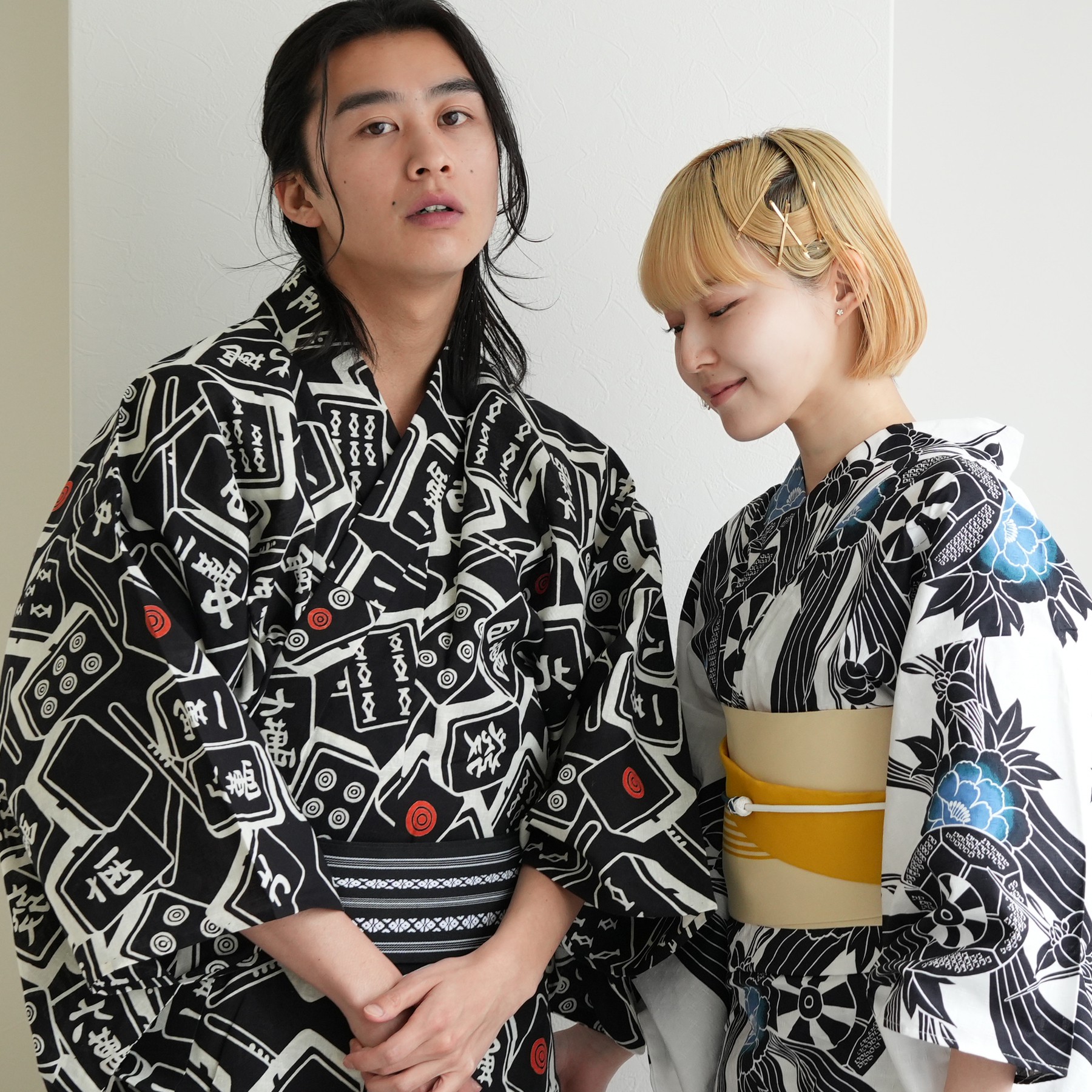 utatane 浴衣 メンズ セット utatane×注染工房 浴衣3点セット