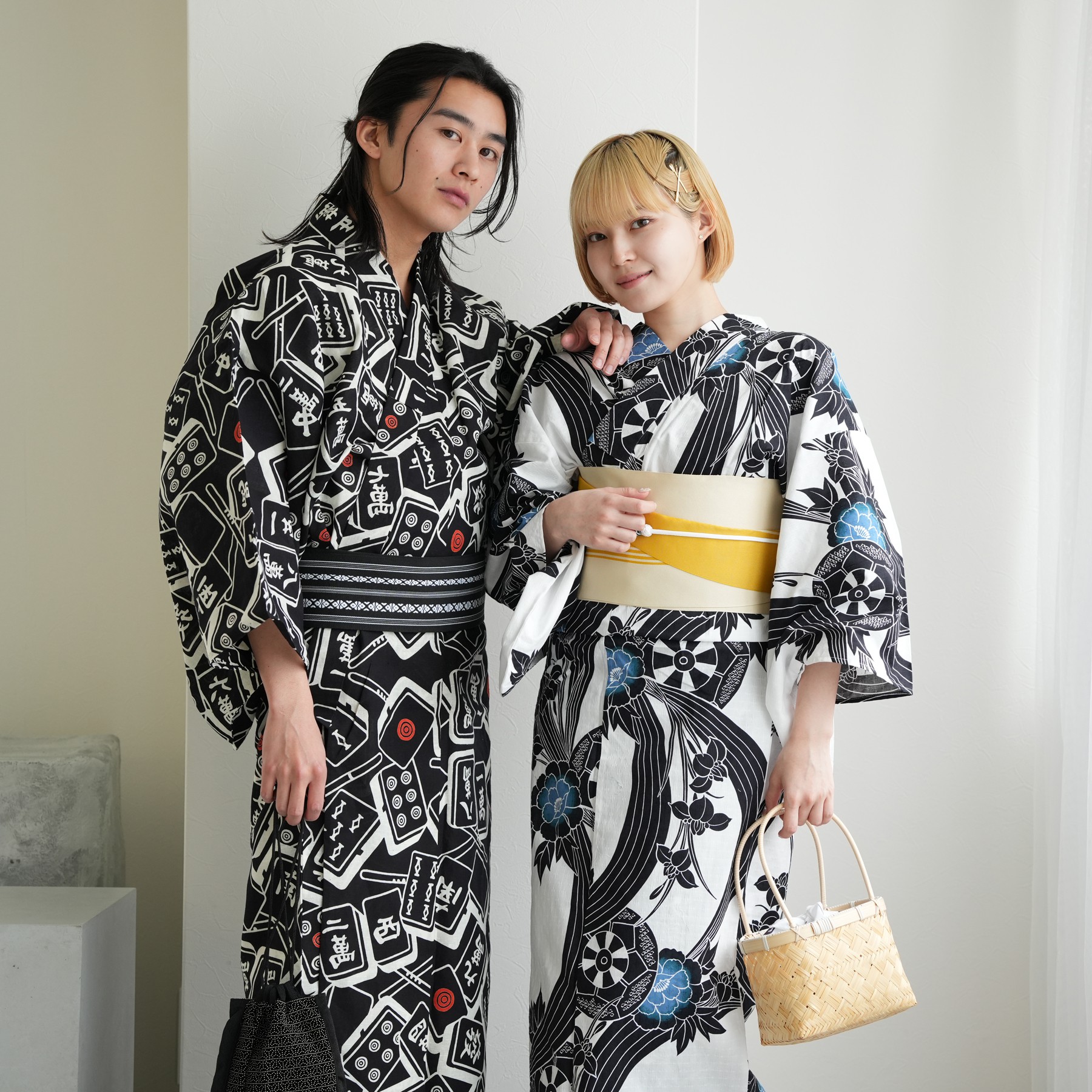 utatane 浴衣 メンズ セット utatane×注染工房 浴衣3点セット