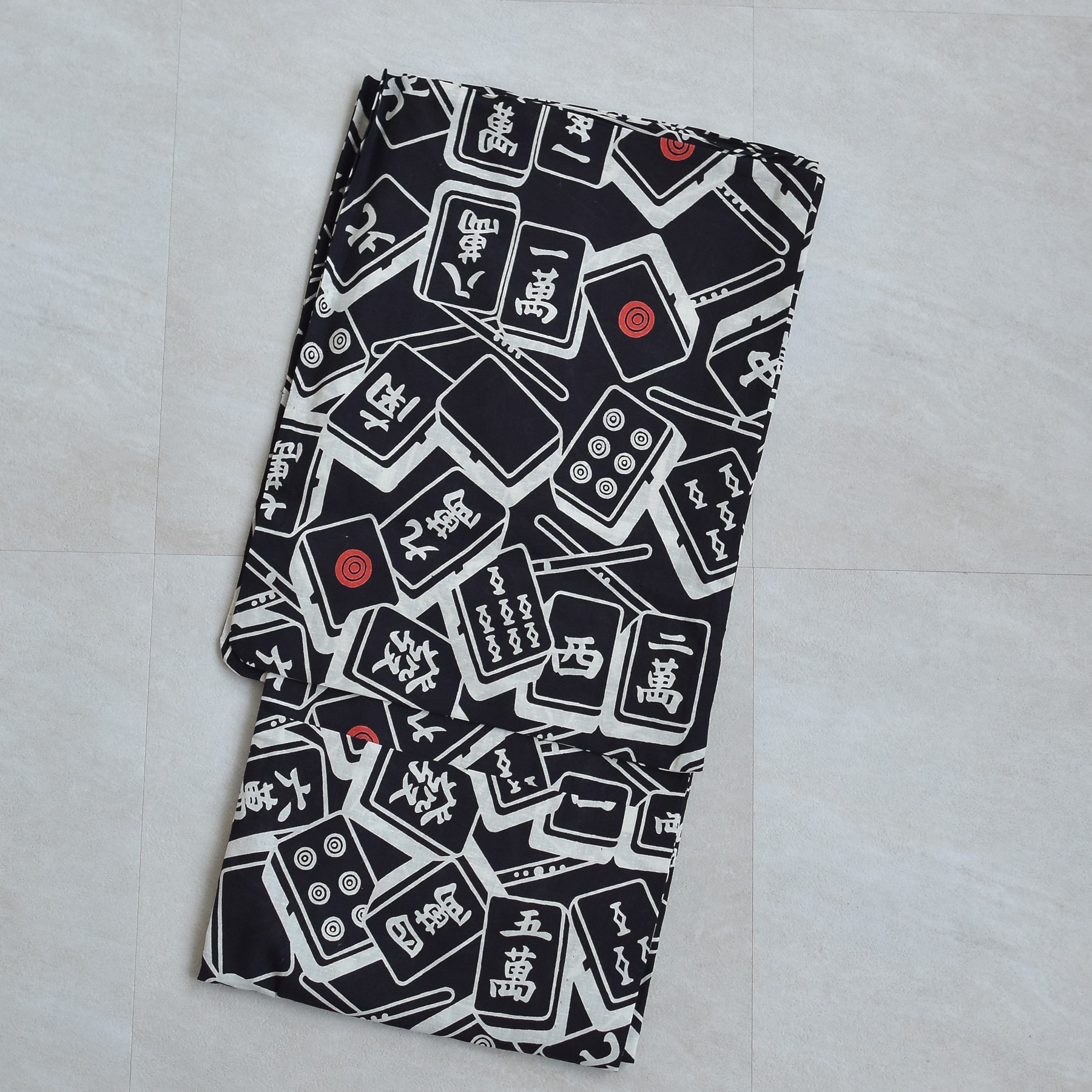 utatane 浴衣 メンズ セット utatane×注染工房 浴衣3点セット 黒地の