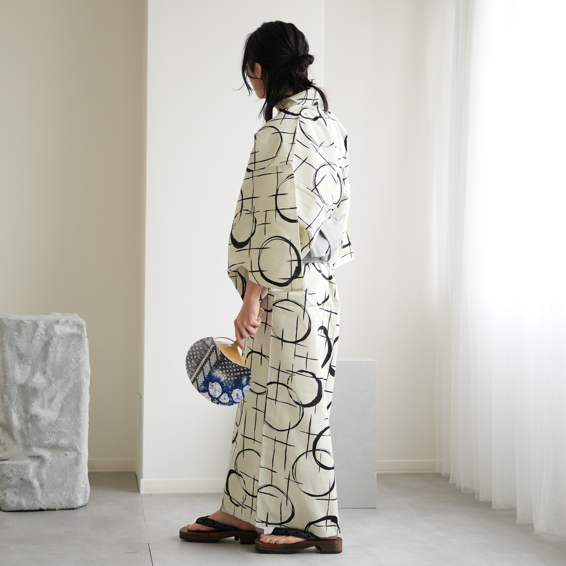 浴衣 メンズ セット 高級変わり織 浴衣3点セ...の詳細画像2