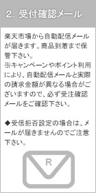 (2)受付確認メール