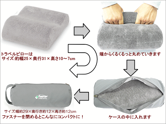 テンピュール NEW トラベルピロー(旅行用まくら) : ココチノ - 通販 テンピュール NEW トラベルピロー(旅行用まくら) : ココチノ - 通販