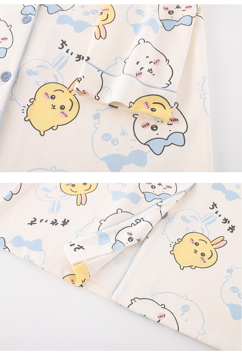 ちいかわ パジャマ ルームウェア レディース ハチワレ ウサギ プリント