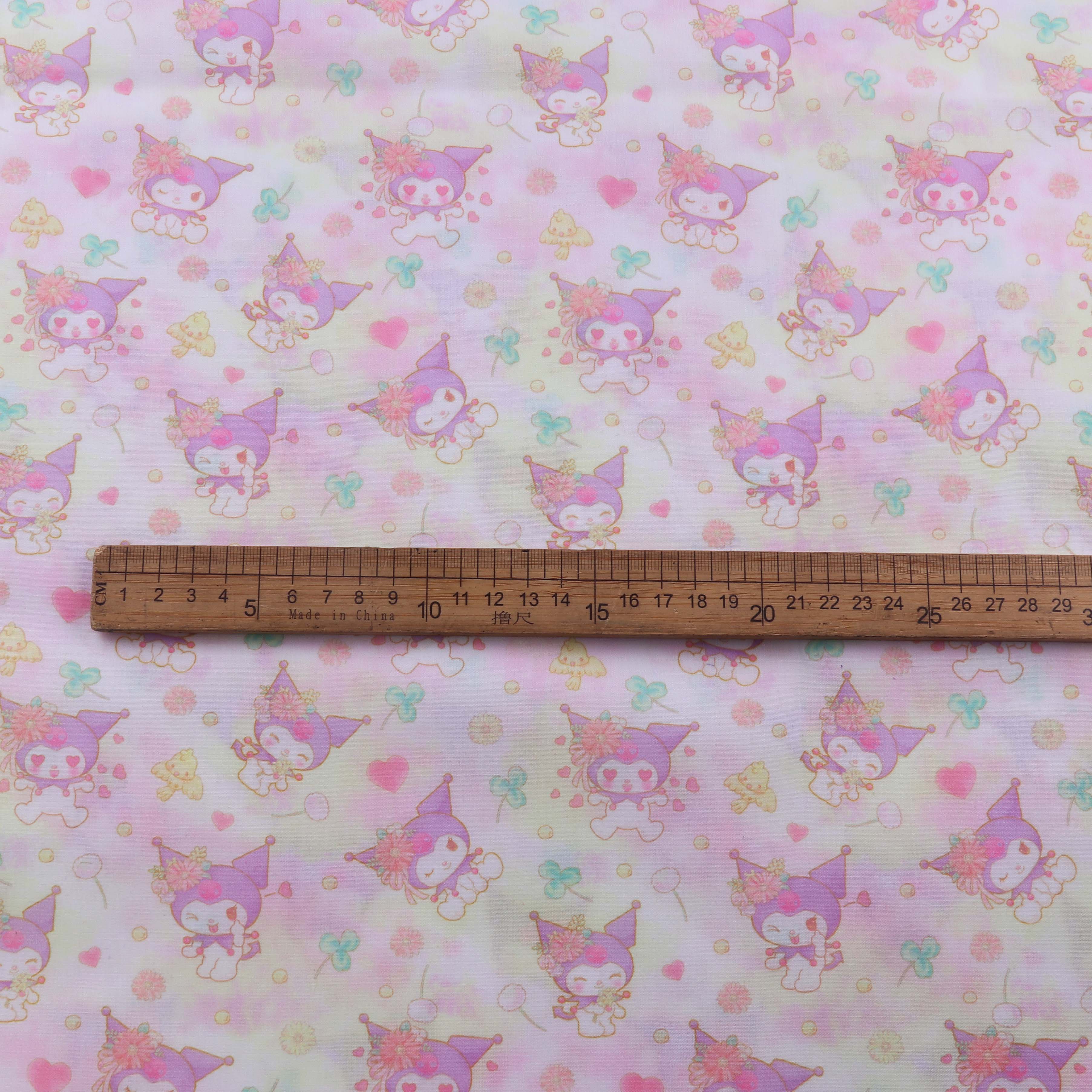布 生地 クロミちゃん カットクロス パッチワーク布 ハギレ布地