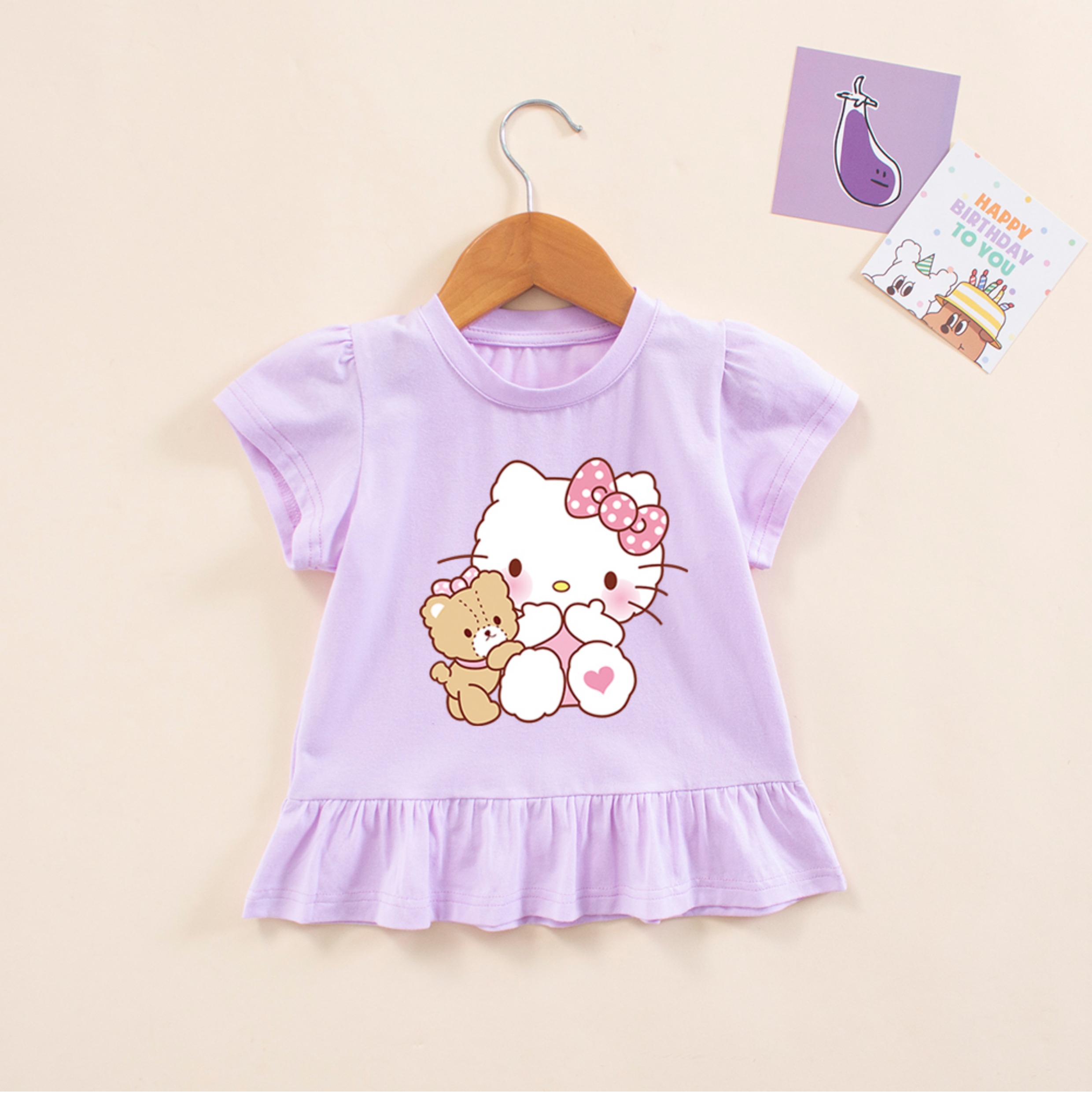 子供 キティ ちゃん 半袖 Tシャツ キッズ ベビー子供服 夏服 綿