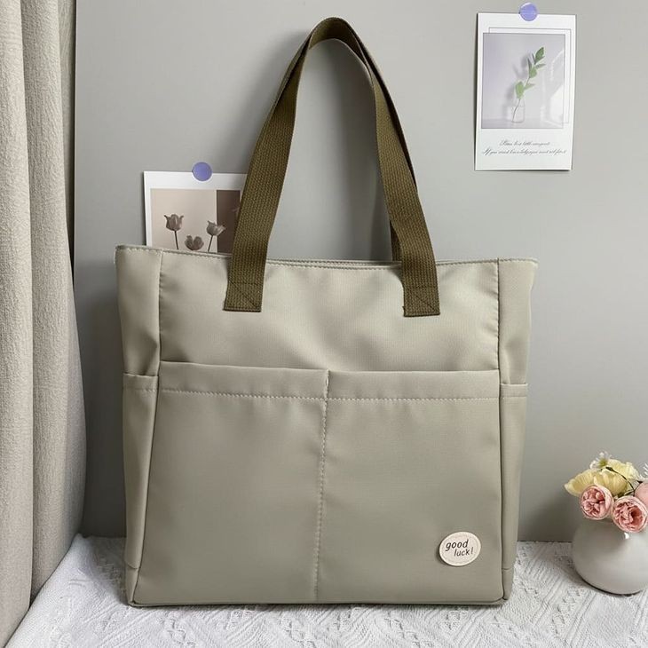 トートバッグ ユニセックス 大容量 サイドポケット付き 通勤 通学