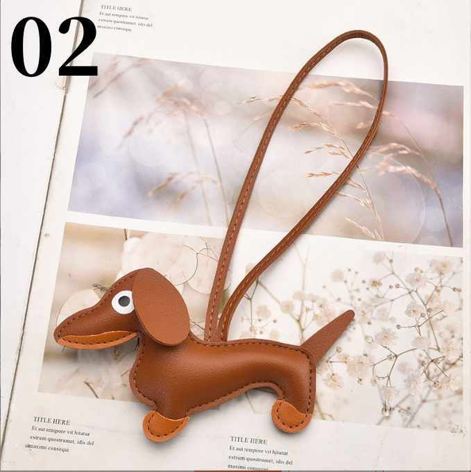 3色選べる チャーム バックチャーム ダックスフンド ダックス