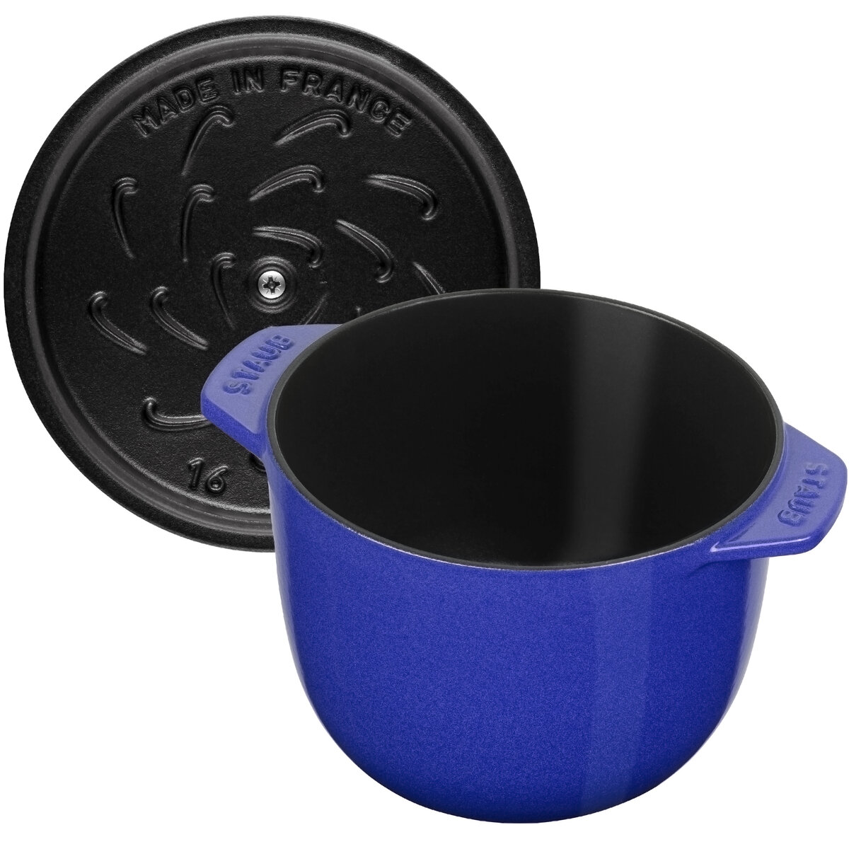 staub ストウブ ラ ココット de GOHAN ブルーベリー L 20cm Amazon.com: staub La Cocotte de GOHAN Z1026-726 