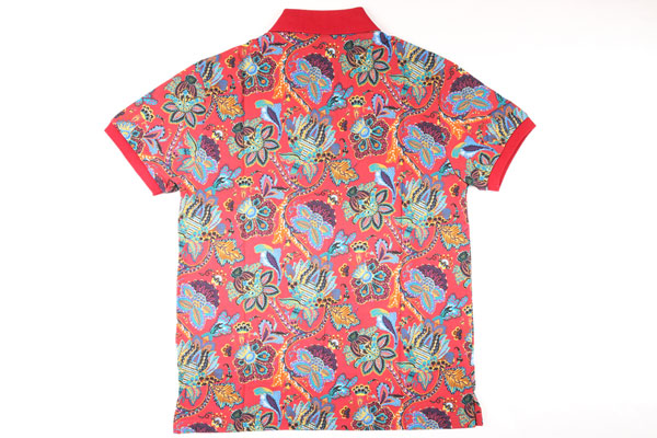 ETRO 半袖ポロシャツ 1Y800-4057 レッドxマルチカラー L 23072rd 【A23076】_3