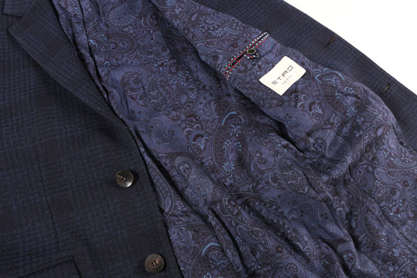 ETRO（エトロ） チェスターコート 1185A ネイビー 54 26142 【W26144】の画像