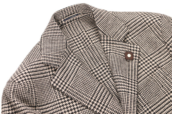LARDINI（ラルディーニ） チェスターコート IL23045AE ホワイトxブラック 52 26419 【W26420】の画像