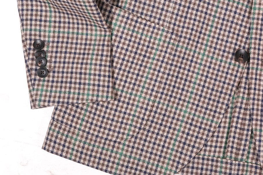 LARDINI （ラルディーニ） ジャケット YF528AE ブラウンxネイビー 46 【S34759】の画像