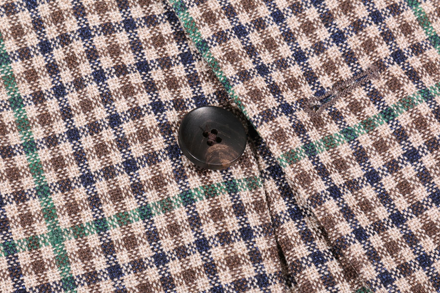 LARDINI （ラルディーニ） ジャケット YF528AE ブラウンxネイビー 46 【S34759】の画像