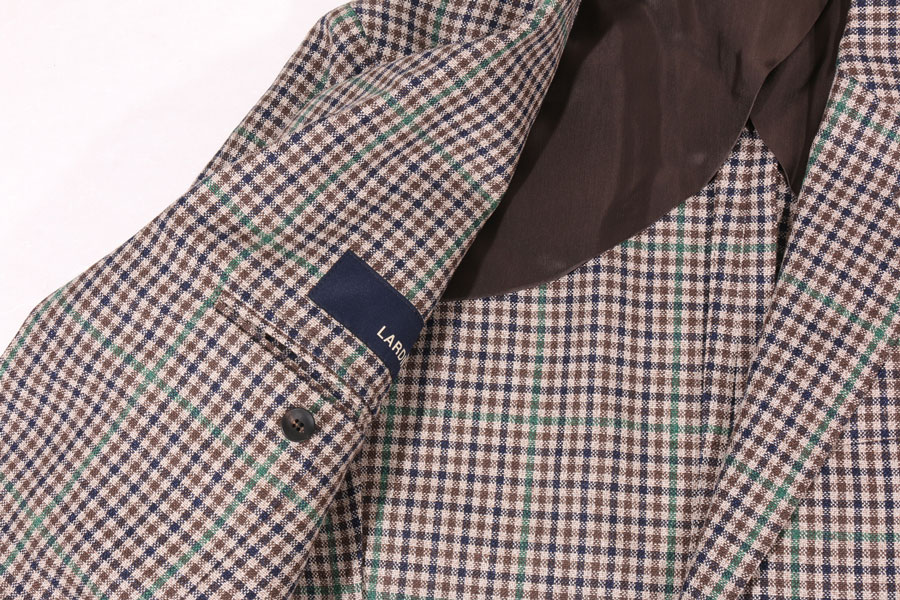 LARDINI （ラルディーニ） ジャケット YF528AE ブラウンxネイビー 46 【S34759】の画像