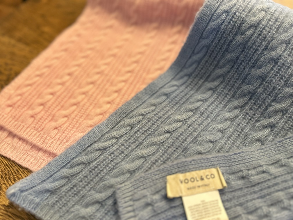 WOOL&COラベル付きウールマフラー