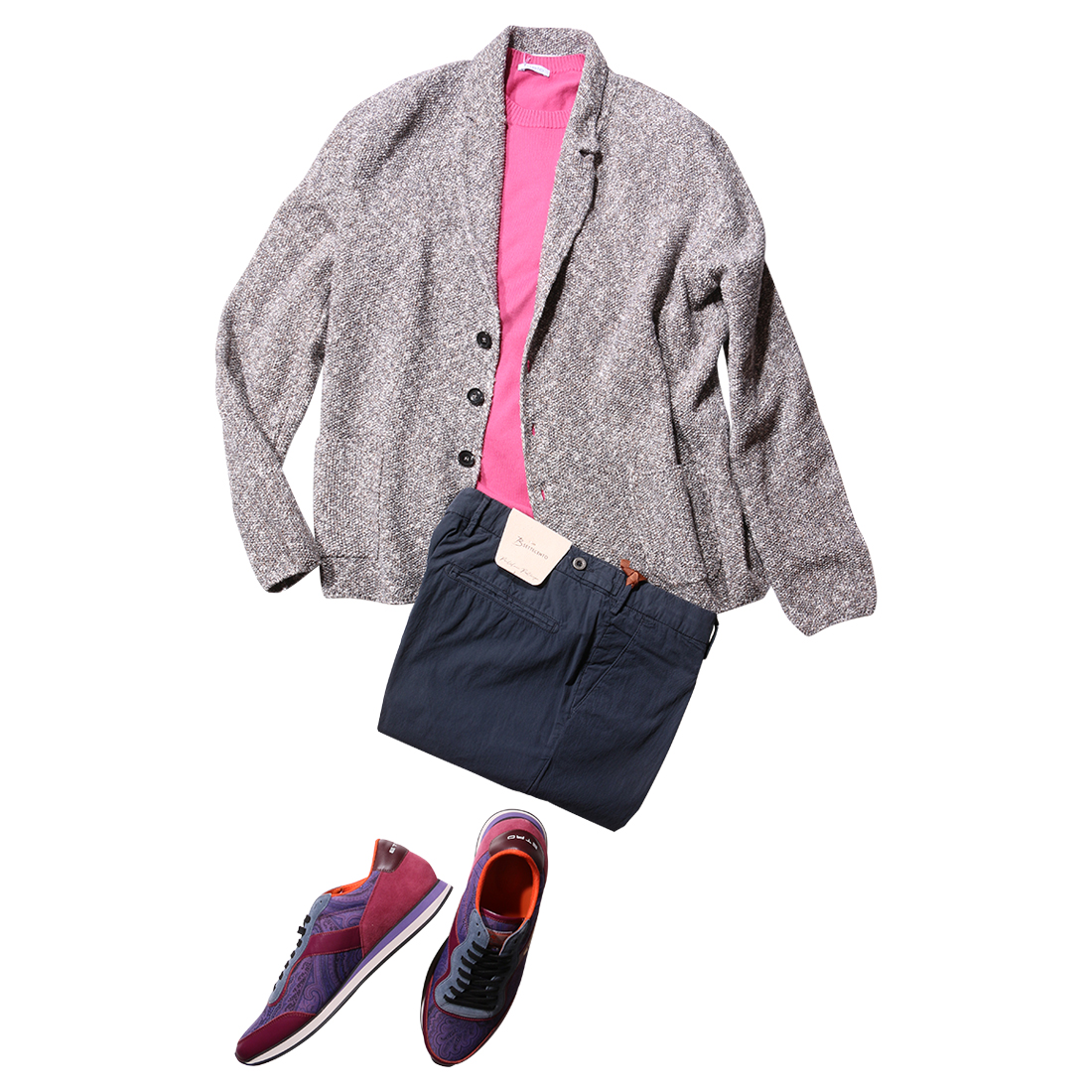 ETRO（エトロ） スニーカー 1Z100 レッドxグリーン 40 26210rd