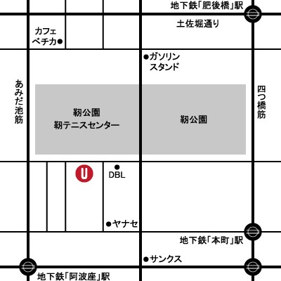 Utsubo Stock大阪靭公園店MAP