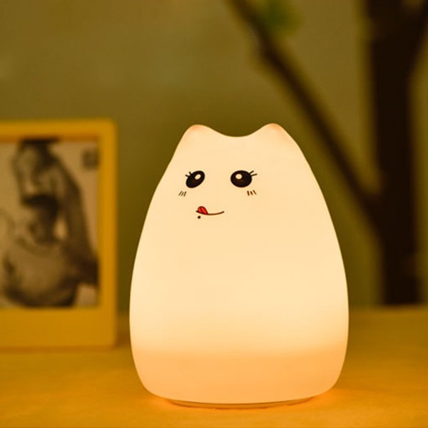 Luminous Cat 猫型　インテリアライト　LEDライト　寝室　卓上ライト DENKO HOME（電光ホーム） 間接照明 インテリアライト 充電式 ねこ 猫