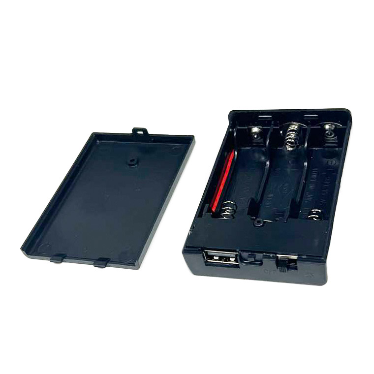 USB出力 3V単3形 2本 電池ボックス 電池ケース バッテリー ケース 電池 ホルダー アダプター