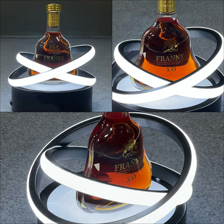 ボトルスタンド LED リング型 ホワイト 白 充電式 室内用 照明