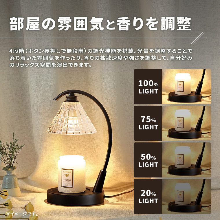 ★キャンドルウォーマー 間接照明 レトロ タイマー付き 調光機能 癒しグッズ Amazon.co.jp: GaUmiME キャンドルウォーマー タイマー付き 高さ