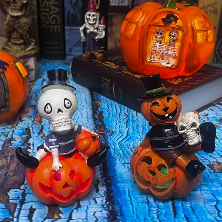 DENKO HOME（電光ホーム） ハロウィン 飾り LED内蔵 カボチャランタン