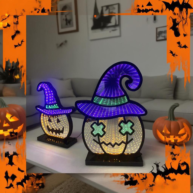 DENKO HOME（電光ホーム） ハロウィン LED 無限 ミラーライト