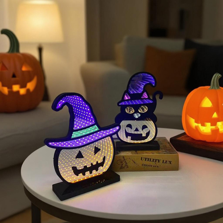 DENKO HOME（電光ホーム） ハロウィン LED 無限 ミラーライト