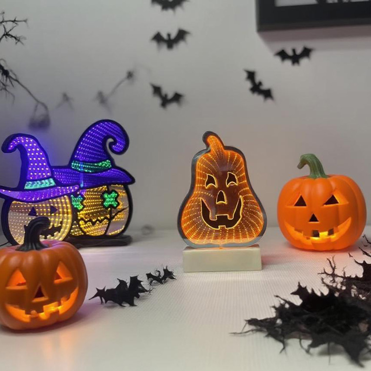 DENKO HOME（電光ホーム） ハロウィン LED 無限 ミラーライト