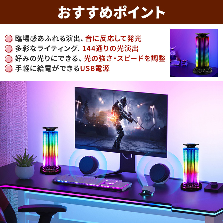 DENKO HOME（電光ホーム） ゲーミングライト LED イルミネーション