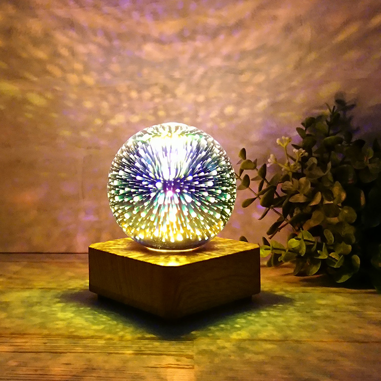 LED テーブルランプ 3D 花火 USB マルチカラー 室内用 テーブル おしゃれ レトロ かわいい ランプ 間接照明 インテリア 卓上 北欧  モダン : i-light-glb02 : 電光ホーム - 通販 - Yahoo!ショッピング