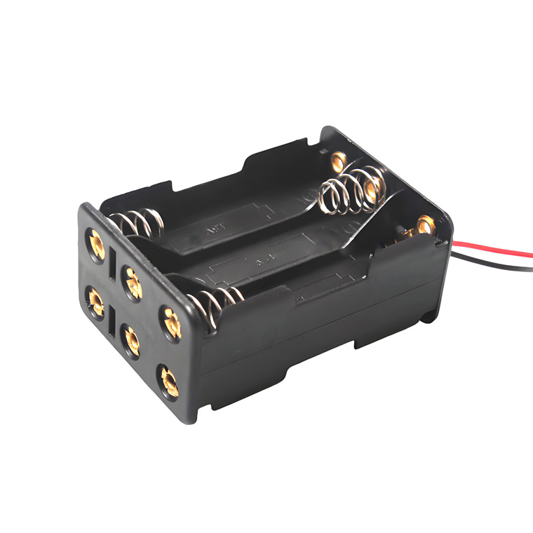 単4形電池ボックス 12V出力 導線付き 直列接続式 単4× 8個 電池ケース バッテリー ケース 電池 ホルダー アダプター