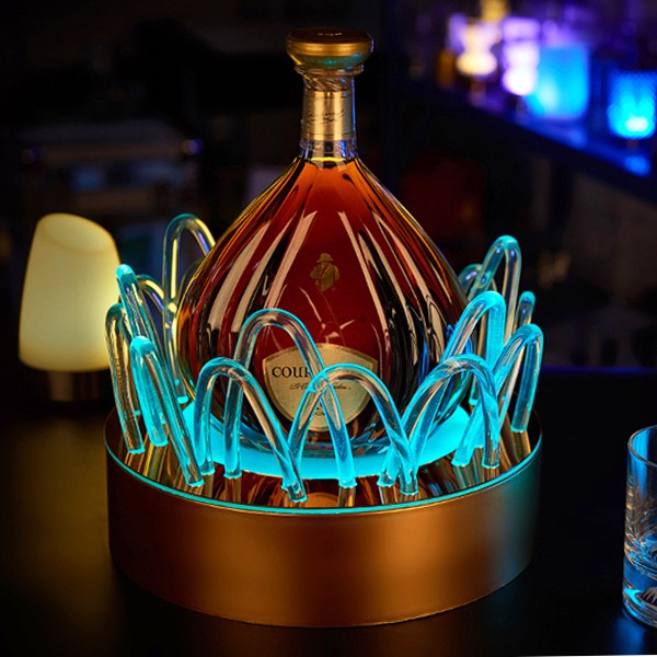 光る 台座 ボトル ライト ライトアップ 照明 LED コースター スタンド