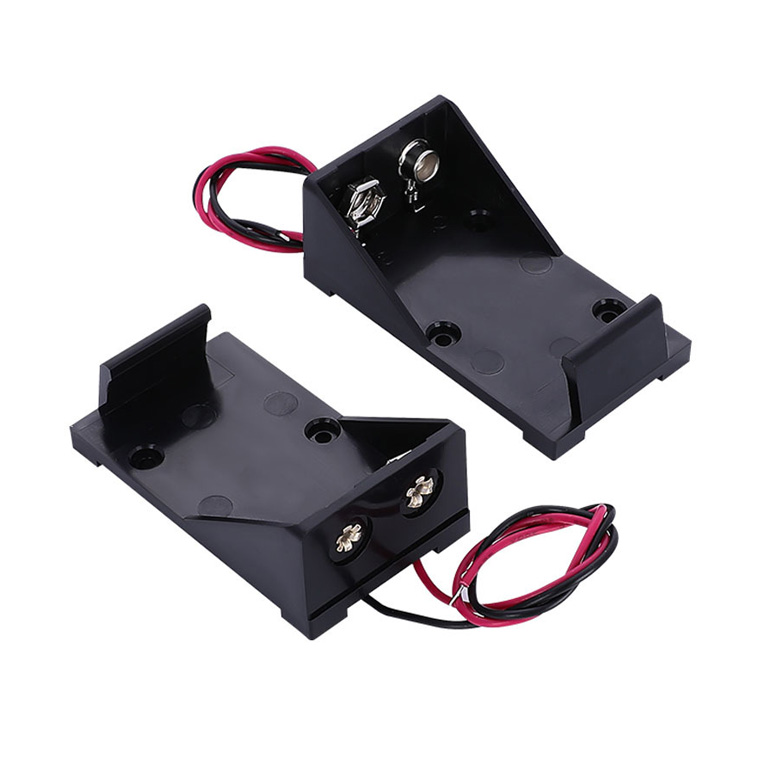 9V 電池ホルダー・角型006P 専用 9v バッテリースナップ 9V電池 ソケット 電池 ボックス ホルダー